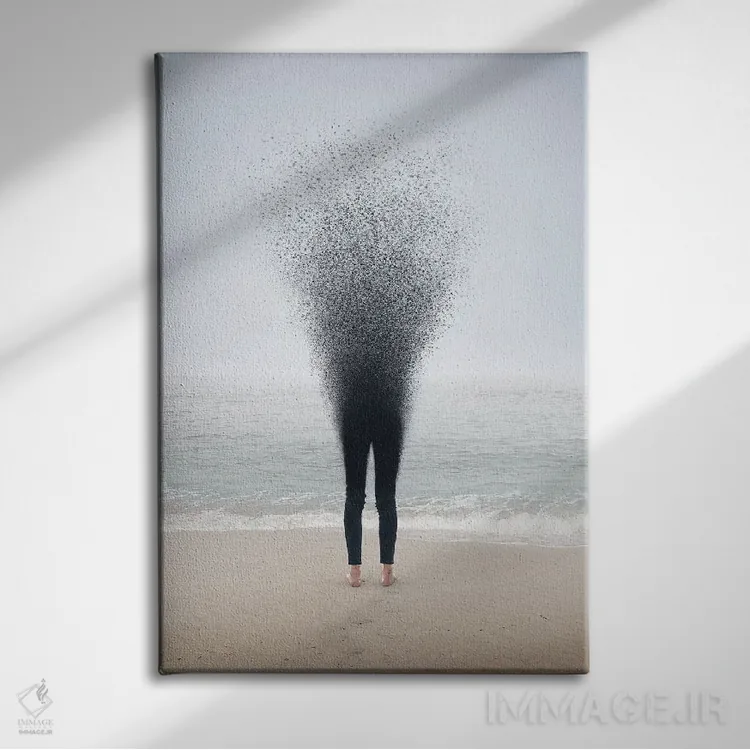 تابلو دکوراتیو دیگر وجود نداشتن اثر ای ان.پی اس - نمای روبهرو روی دیوار