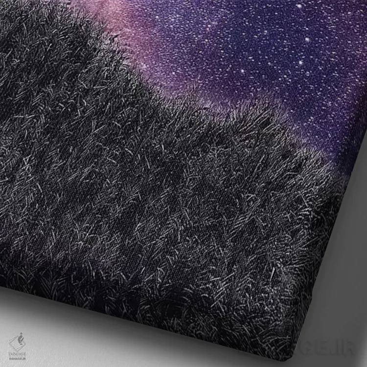 تابلو دکوراتیو ما همه گردشگریم اثر ای ان.پی اس - نمای نزدیک بافت بوم