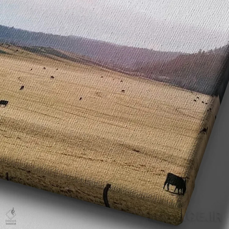 تابلو دکوراتیو یکشنبه تنبل اثر ای ان.پی اس - نمای نزدیک بافت بوم