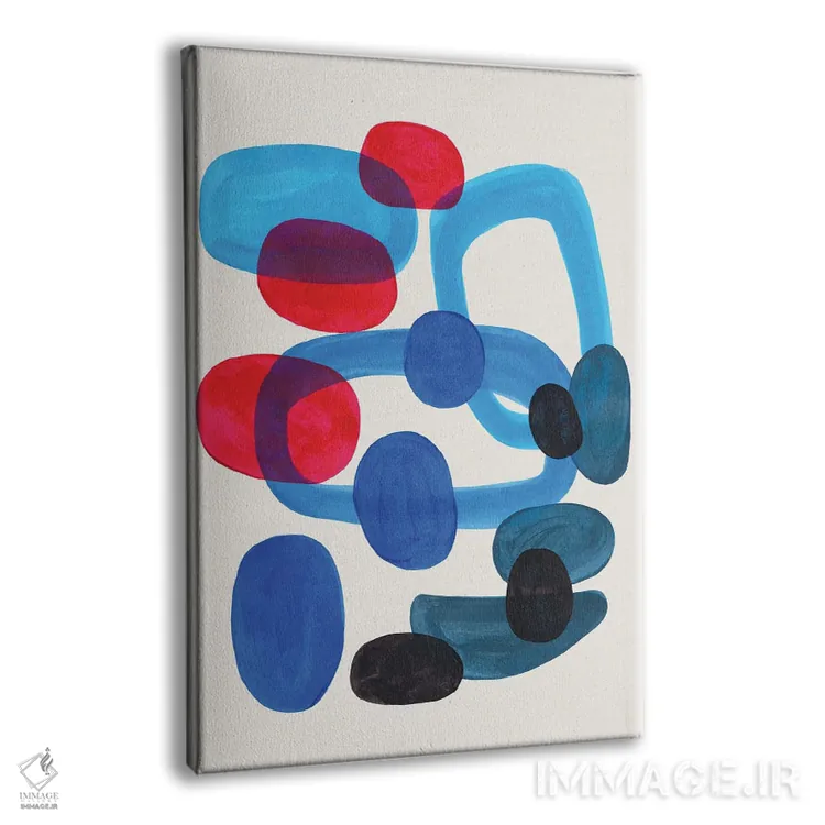 تابلو مینیمال سنگ ریزه های اقیانوس اثر ان شیپ - نمای پرسپکتیو محصول