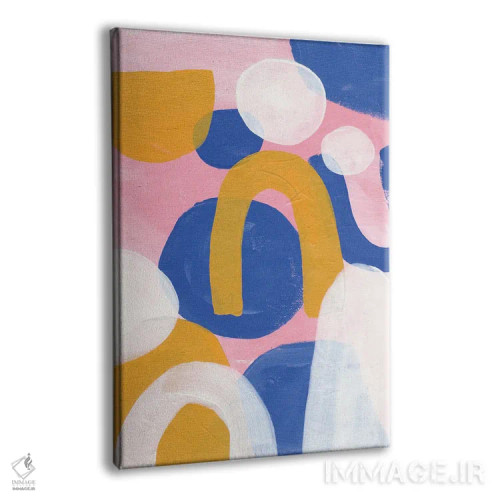 تابلو مینیمال جشن صورتی اثر ان شیپ - نمای پرسپکتیو محصول