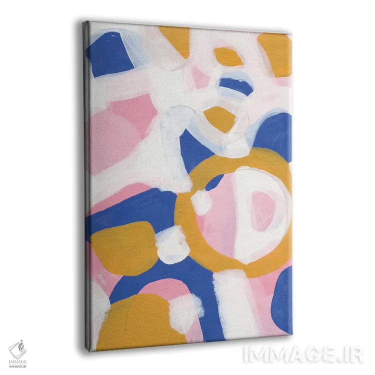 تابلو مینیمال رژه صورتی اثر ان شیپ - نمای پرسپکتیو محصول