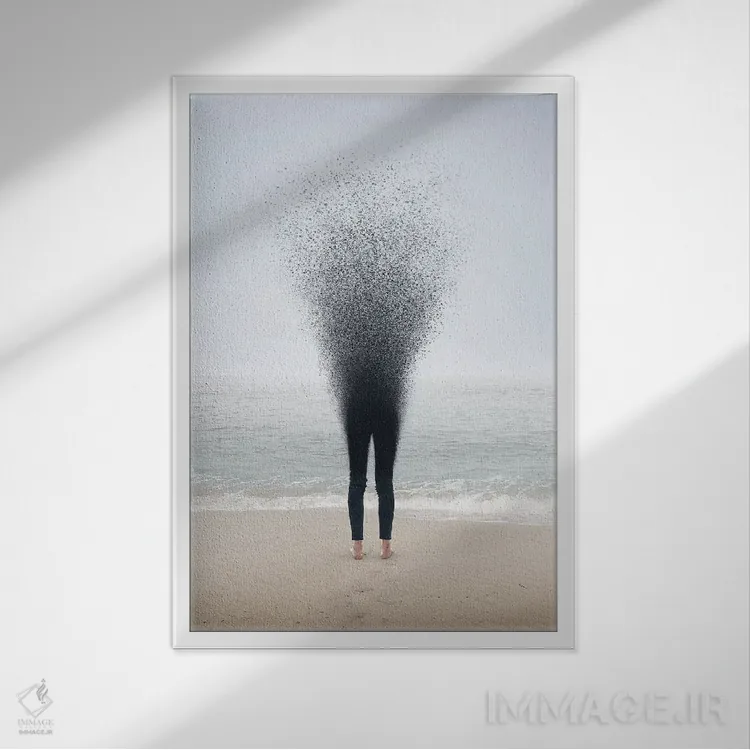 تابلو دکوراتیو دیگر وجود نداشتن اثر ای ان.پی اس - نمای قابدار سفید