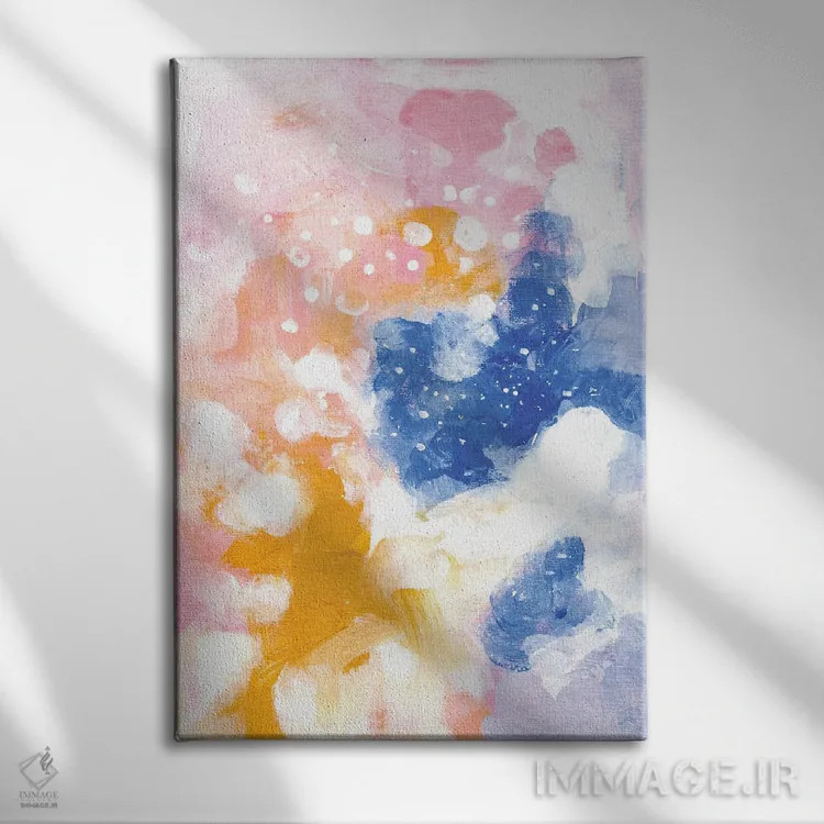 تابلو مینیمال بهشت پشمک اثر ان شیپ - نمای روبهرو روی دیوار