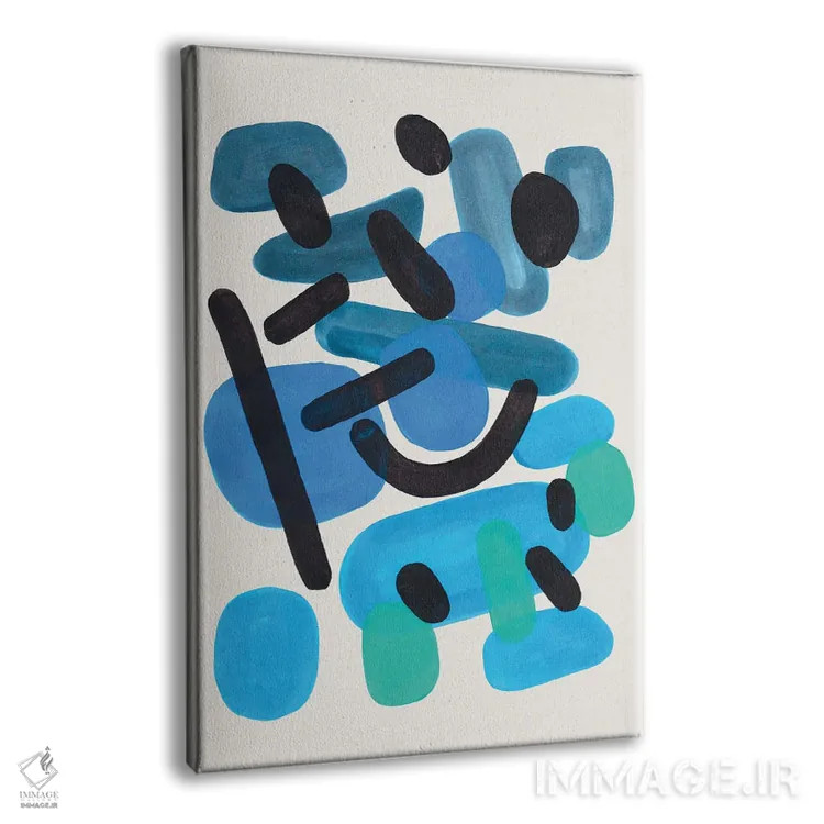 تابلو مینیمال گم شده در دریا اثر ان شیپ - نمای پرسپکتیو محصول