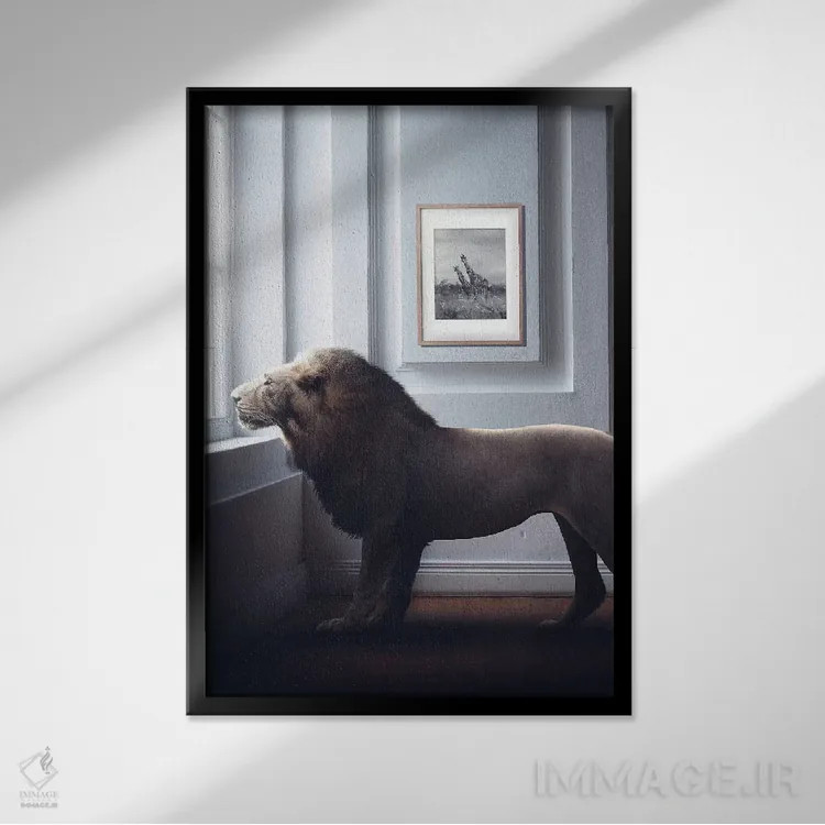 تابلو دکوراتیو مقدر شده اثر ای ان.پی اس - نمای قابدار مشکی