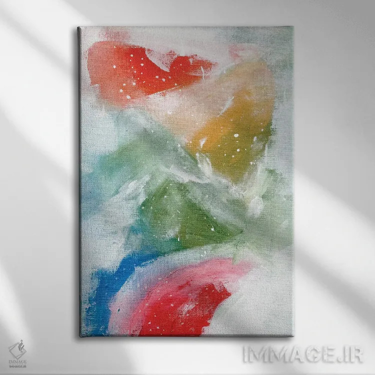 تابلو مینیمال رویاهای آمازون اثر ان شیپ - نمای روبهرو روی دیوار