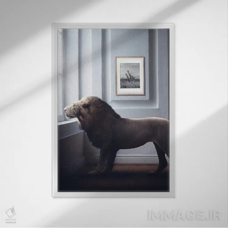 تابلو دکوراتیو مقدر شده اثر ای ان.پی اس - نمای قابدار سفید