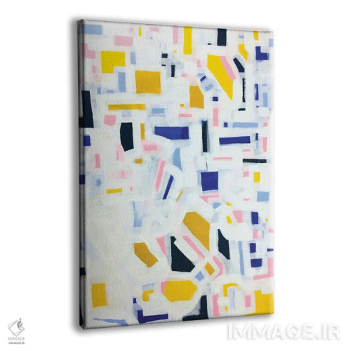 تابلو انتزاعی خاطرات کم رنگ شونده اثر ان شیپ - نمای پرسپکتیو محصول