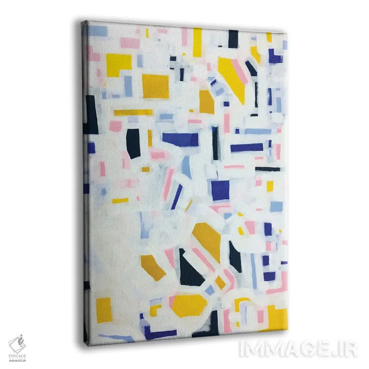 تابلو انتزاعی خاطرات کم رنگ شونده اثر ان شیپ - نمای پرسپکتیو محصول