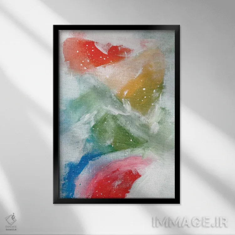 تابلو مینیمال رویاهای آمازون اثر ان شیپ - نمای قابدار مشکی