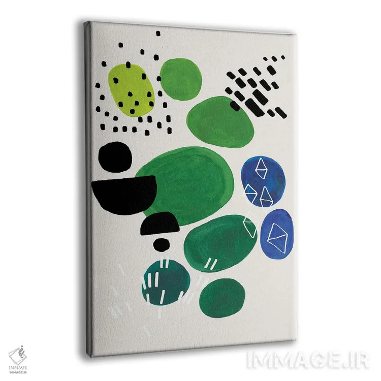 تابلو مینیمال برکه ی بهاری اثر ان شیپ - نمای پرسپکتیو محصول