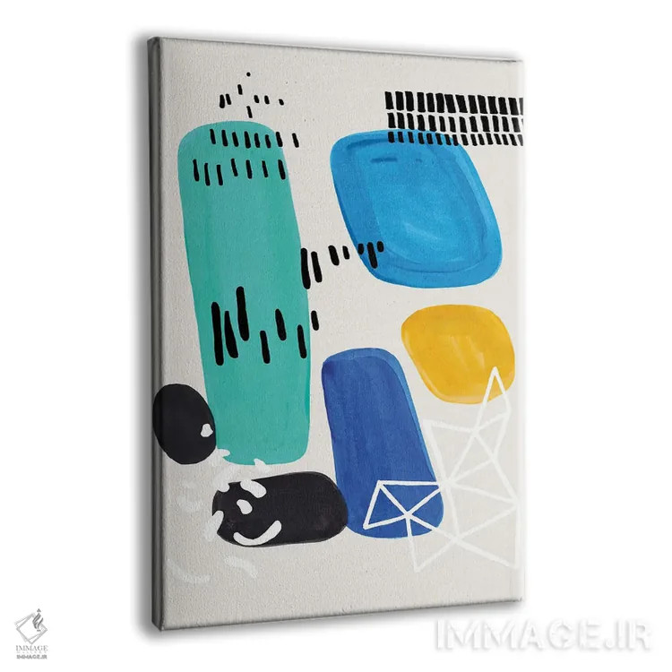 تابلو مینیمال گنجینه های اقیانوس اثر ان شیپ - نمای پرسپکتیو محصول