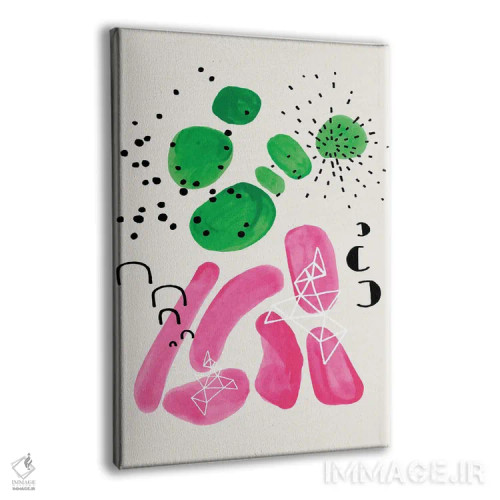 تابلو مینیمال شکوفه های بهاری اثر ان شیپ - نمای پرسپکتیو محصول