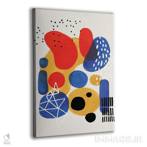 تابلو مینیمال زمین بازی اولیه اثر ان شیپ - نمای پرسپکتیو محصول