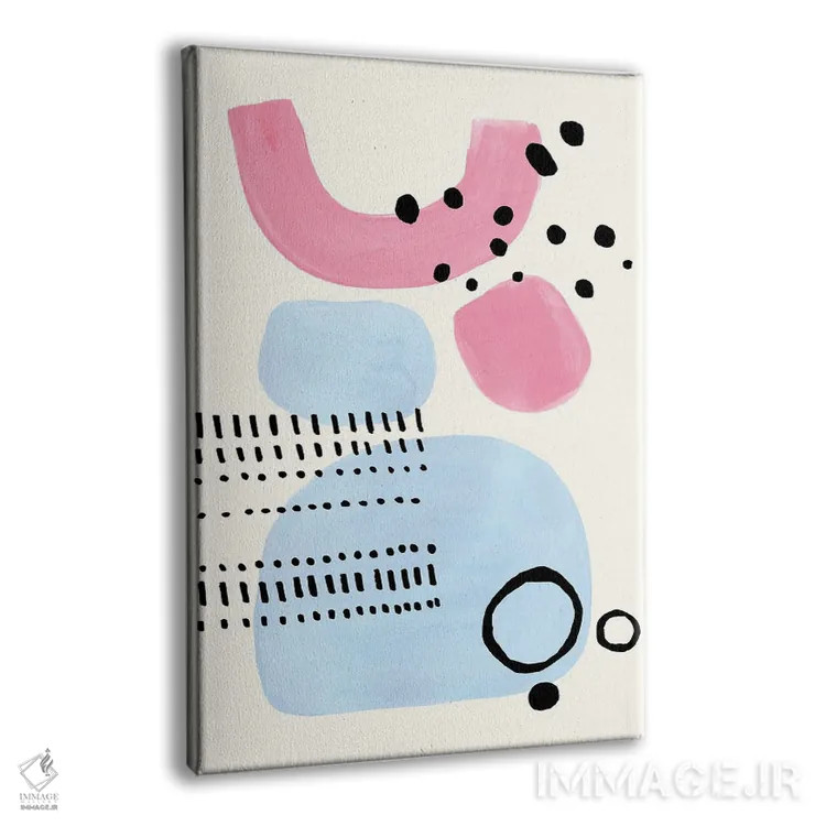 تابلو مینیمال گاو شیری اثر ان شیپ - نمای پرسپکتیو محصول