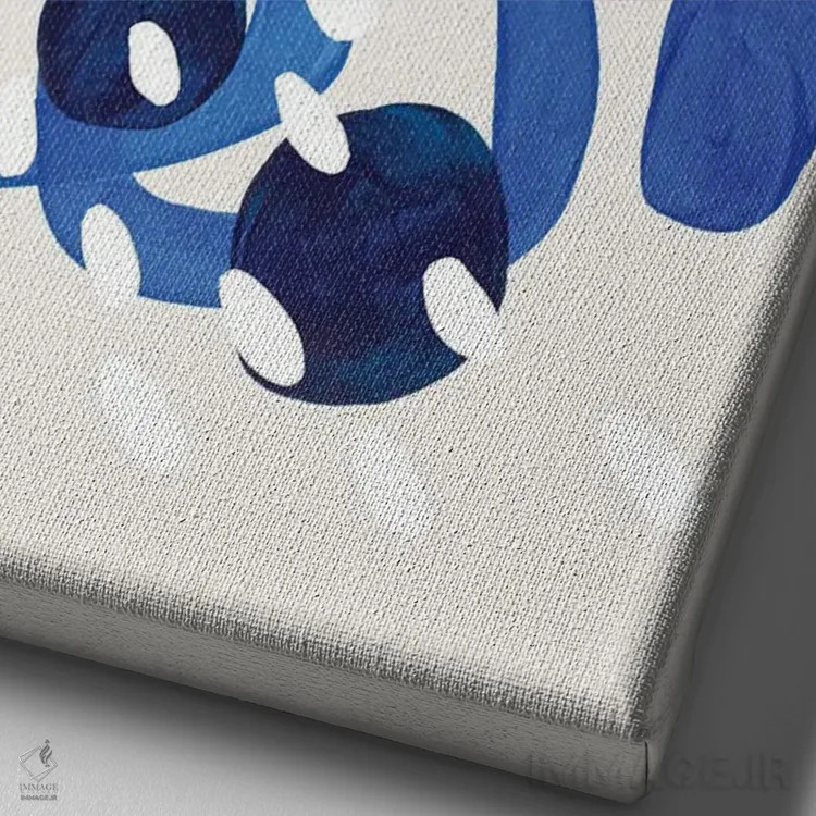 تابلو مینیمال دریاهای طوفانی اثر ان شیپ - نمای نزدیک بافت بوم