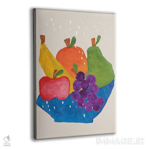 تابلو مدرن کاسه میوه اثر ان شیپ - نمای پرسپکتیو محصول
