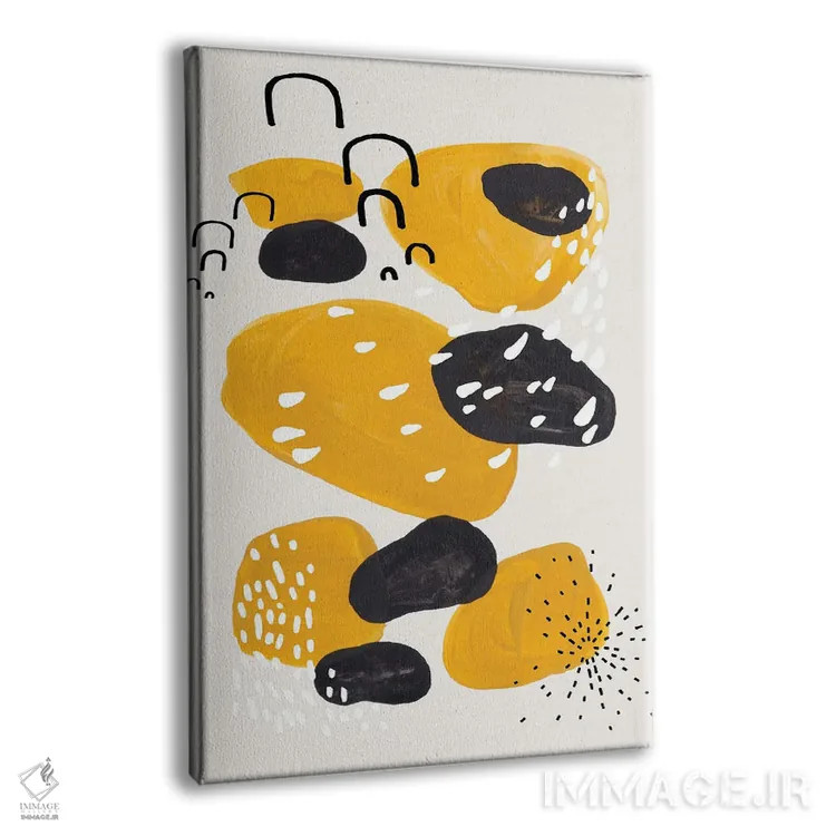 تابلو مینیمال مهمانی پلنگی اثر ان شیپ - نمای پرسپکتیو محصول