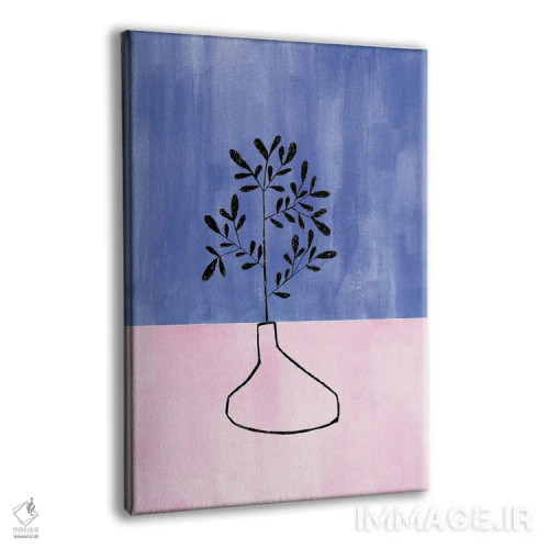 تابلو مینیمال گیاه آپارتمانی پری وینکل اثر ان شیپ - نمای پرسپکتیو محصول