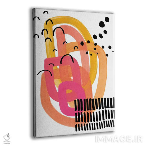 تابلو مینیمال مهمانی محله فانکی دهه ۷۰ میلادی اثر ان شیپ - نمای پرسپکتیو محصول