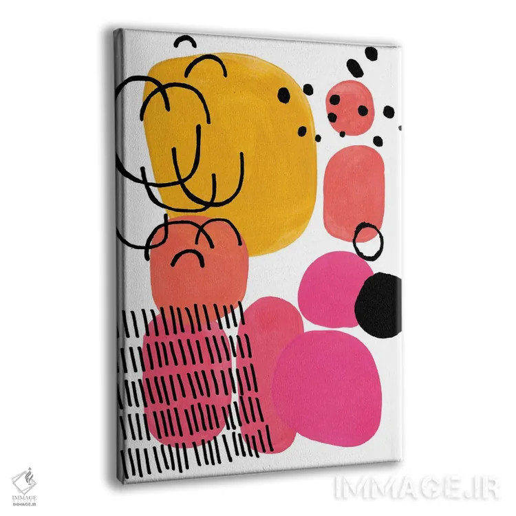 تابلو مینیمال آبنبات سفت اثر ان شیپ - نمای پرسپکتیو محصول