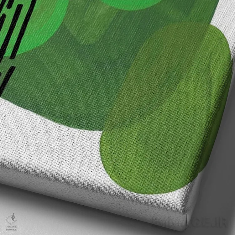 تابلو مینیمال تمساح اثر ان شیپ - نمای نزدیک بافت بوم