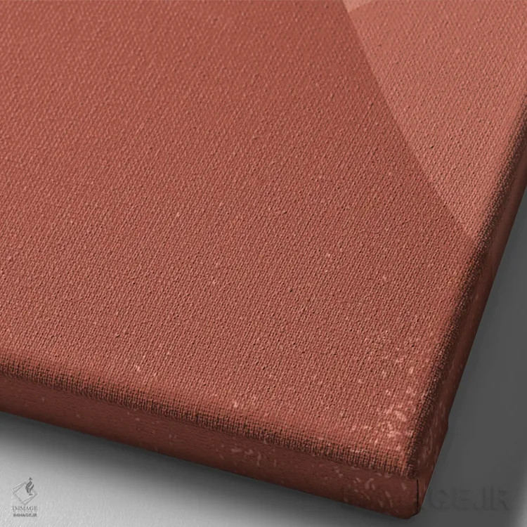 تابلو مینیمال طلوع خورشید بر فراز کوه ها اثر ان شیپ - نمای نزدیک بافت بوم