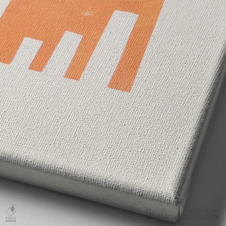 تابلو مینیمال ویرانه های باستانی پترا اثر ان شیپ - نمای نزدیک بافت بوم