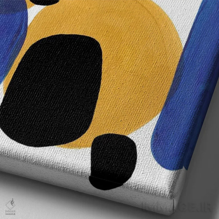 تابلو مینیمال اولین روز مدرسه اثر ان شیپ - نمای نزدیک بافت بوم