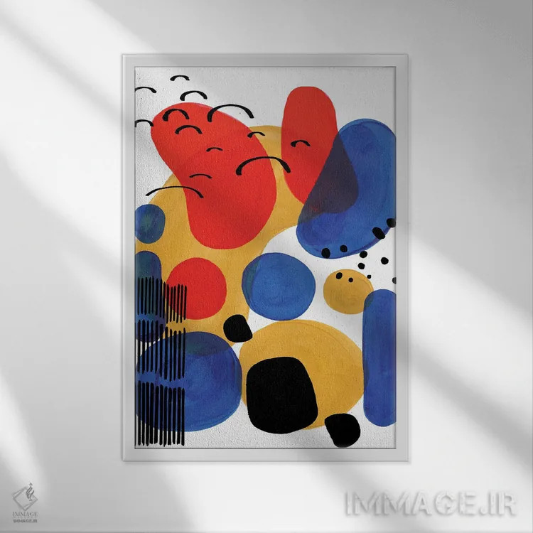 تابلو مینیمال اولین روز مدرسه اثر ان شیپ - نمای قابدار سفید