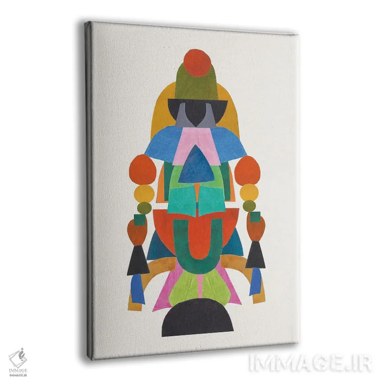 تابلو مینیمال رقاص کیهانی اثر ان شیپ - نمای پرسپکتیو محصول