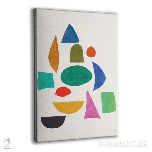 تابلو مینیمال چشم های موزاییکی اثر ان شیپ - نمای پرسپکتیو محصول