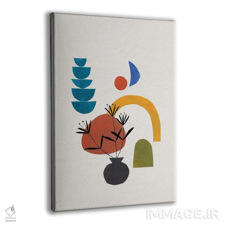 تابلو مینیمال صعود پاییزی اثر ان شیپ - نمای پرسپکتیو محصول