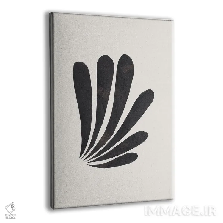 تابلو مینیمال پرهای طوطی اثر ان شیپ - نمای پرسپکتیو محصول