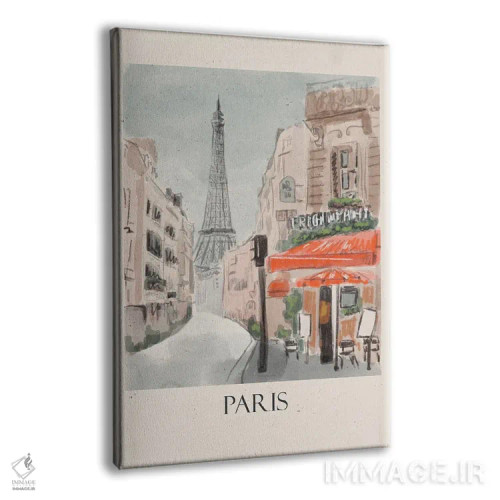 تابلو دکوراتیو به پاریس خوش آمدید اثر اوگنیا اسمیرنوا - نمای پرسپکتیو محصول