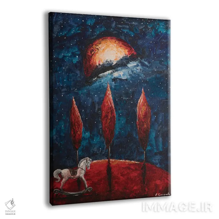 تابلو دکوراتیو خاطرات کودکی اثر اوگنیا اسمیرنوا - نمای پرسپکتیو محصول