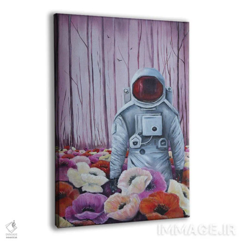 تابلو دکوراتیو فضانورد اثر اوگنیا اسمیرنوا - نمای پرسپکتیو محصول