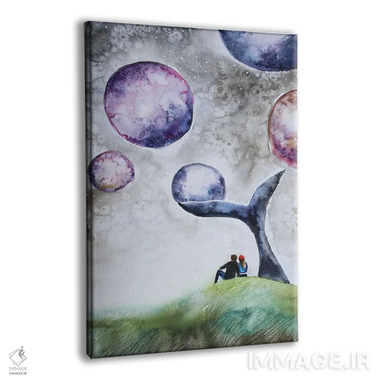 تابلو دکوراتیو زیر دم نهنگ اثر اوگنیا اسمیرنوا - نمای پرسپکتیو محصول