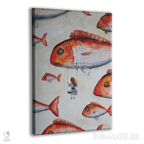 تابلو دکوراتیو روی تاب اثر اوگنیا اسمیرنوا - نمای پرسپکتیو محصول