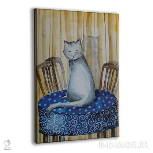 تابلو دکوراتیو گربه اثر اوگنیا اسمیرنوا - نمای پرسپکتیو محصول