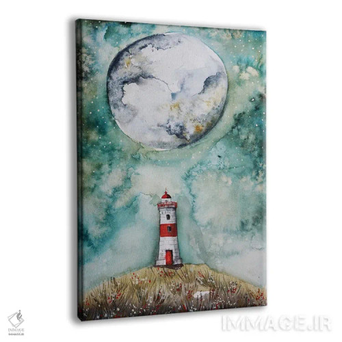 تابلو دکوراتیو آسمان سبز اثر اوگنیا اسمیرنوا - نمای پرسپکتیو محصول