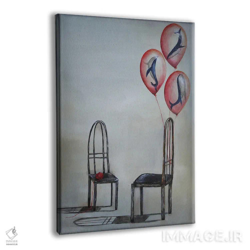 تابلو دکوراتیو گفت وگو اثر اوگنیا اسمیرنوا - نمای پرسپکتیو محصول