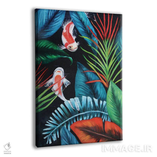 تابلو دکوراتیو در میان برگ ها اثر اوگنیا اسمیرنوا - نمای پرسپکتیو محصول