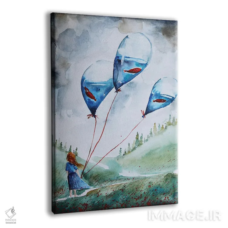 تابلو دکوراتیو روز بادخیز اثر اوگنیا اسمیرنوا - نمای پرسپکتیو محصول