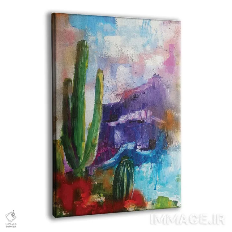 تابلو انتزاعی تگزاس انتزاعی ۴ اثر اوگنیا اسمیرنوا - نمای پرسپکتیو محصول