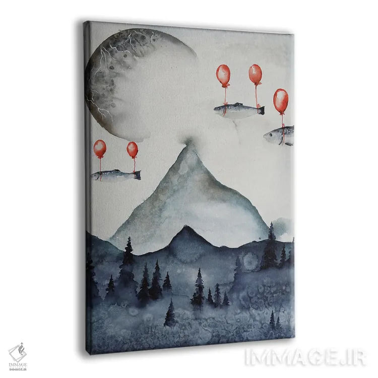 تابلو دکوراتیو کوه اثر اوگنیا اسمیرنوا - نمای پرسپکتیو محصول