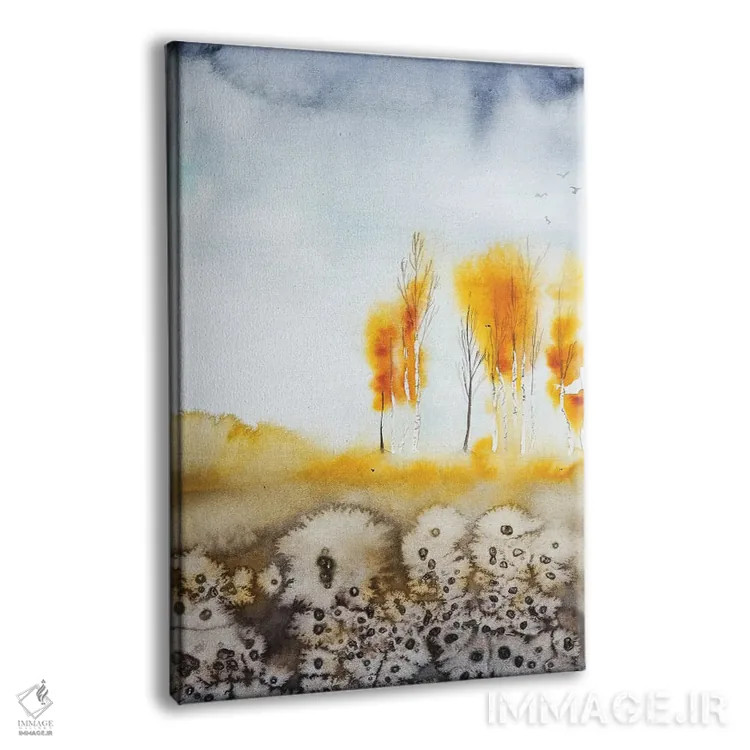 تابلو انتزاعی پاییز اثر اوگنیا اسمیرنوا - نمای پرسپکتیو محصول