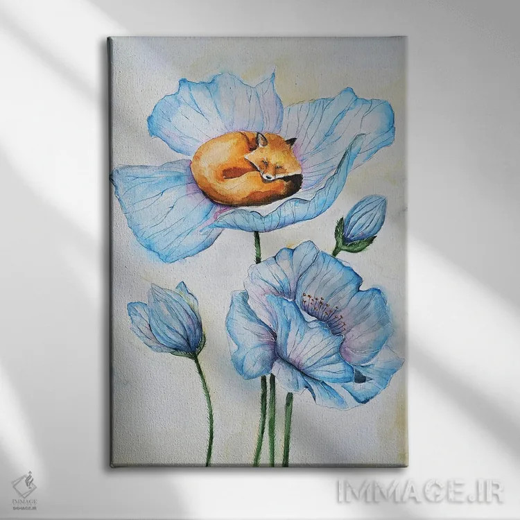 تابلو دکوراتیو سکوت اثر اوگنیا اسمیرنوا - نمای روبهرو روی دیوار