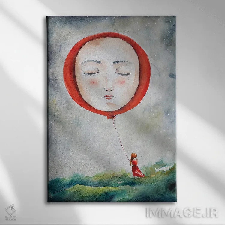 تابلو دکوراتیو روح اثر اوگنیا اسمیرنوا - نمای روبهرو روی دیوار